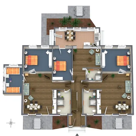 Apartamento Concordia Nahe Mit Grossem Garten